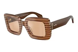 Giorgio Armani AR8241U 63112S Orange Mirror SilverStriped Peach/Gold Block