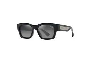 Maui Jim Kenui GS642-14 Neutral GreyShiny Black w/Trans Light Grey