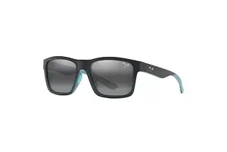 Maui Jim The Flats 897-02 Neutral GreyBlack w/Teal Stripes