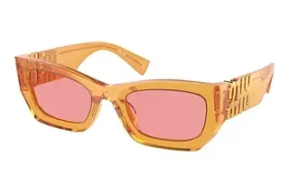 Miu Miu MU 09WS 12T1D0 PinkOrange Transparent