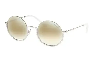 Miu Miu MU 69US 1BC168 Gradient Beige Mirror WhiteSilver