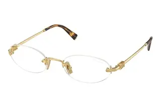 Miu Miu MU A54S 5AK08N Clear Blue-Violet Light FilterGold