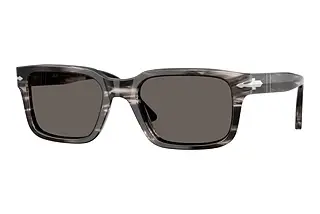 Persol PO3272S 1238B1 Dark GreyStriped Black & Grey