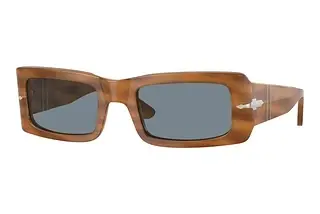 Persol PO3332S 960/56 Light BlueStriped Brown