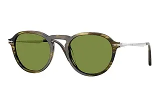 Persol PO3383S 12374E GreenStriped Black & Olive Green