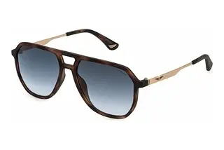 Police SPLQ81 0878 BLUE GRADIENT BLUEMATT DARK HAVANA