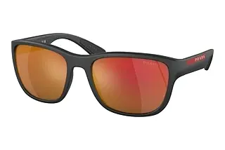 Prada Linea Rossa PS 01US 1BO04U Dark Grey Mirror Orange TuningMatte Black