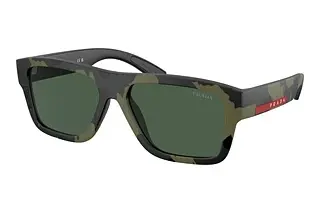Prada Linea Rossa PS 04ZS 14X90I Green Mimetic Rubbered