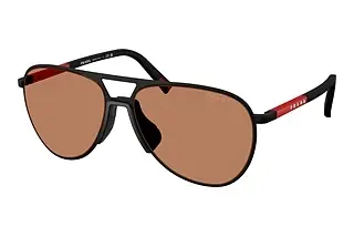 Prada Linea Rossa PS 53ZS DG020D BrownBlack Rubbered