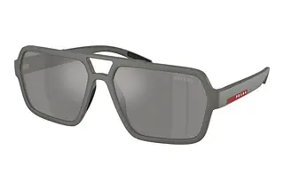 Prada Linea Rossa PS A06S 16X7W1 Grey Mirror SilverGrey Metal