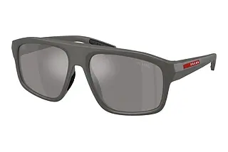 Prada Linea Rossa PS B02S 16X7W1 Grey Mirror SilverMetal Grey