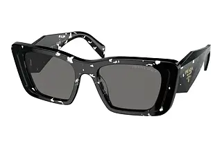 Prada PR 08YS 15S5Z1 Dark Grey PolarizedBlack Crystal Tortoise