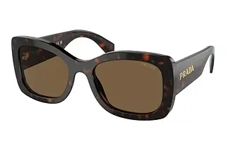 Prada PR A08S 16N5Y1 Dark Brown PolarizedBriar Tortoise