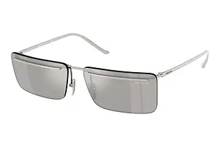 Prada PR C53S 1BC60N Light Grey Mirror SilverSilver