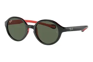 Ray-Ban Kids RJ9075S 710071 Dark GreenBlack On Red