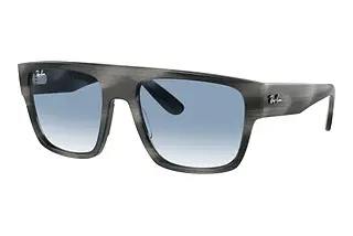 Ray-Ban RB0360S 14043F Clear & BlueStriped Grey