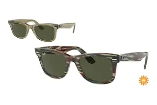 Ray-Ban RB2140 138731 GreenPhoto Striped Grey