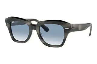 Ray-Ban RB2186 14043F Clear & BlueStriped Grey