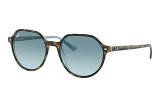 Ray-Ban RB2195 13163M Blue Gradient GreyHavana On Light Blue
