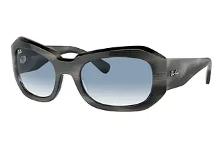 Ray-Ban RB2212 14043F Clear & BlueStriped Grey