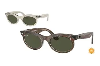 Ray-Ban RB2242 138331 GreenPhoto Waves Grey