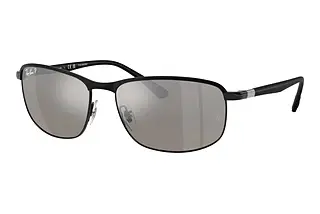 Ray-Ban RB3671CH 186/5J Mirror SilverBlack On Black
