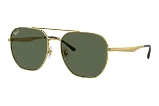 Ray-Ban RB3724D 001/71 Dark GreenArista Gold