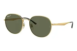 Ray-Ban RB3727D 001/9A Dark GreenArista Gold