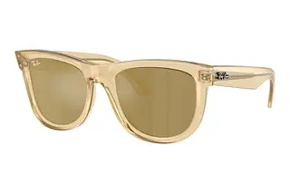 Ray-Ban RBR0502S 68215A Brown Mirror GoldOpal Yellow