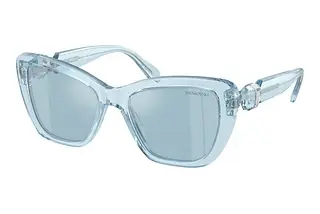 Swarovski SK6018 10491N Light Blue Mirror SilverTransparent Light Blue