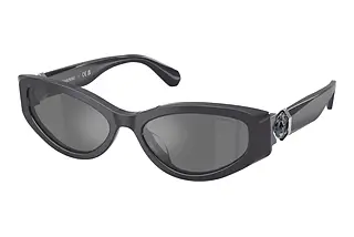 Swarovski SK6045U 10836G Grey Mirror BlackDark Grey