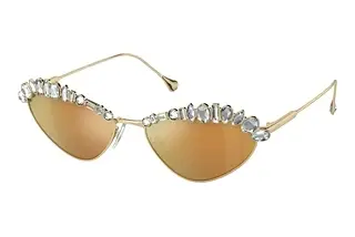 Swarovski SK7009 40137P Brown Mirror GoldPale Gold