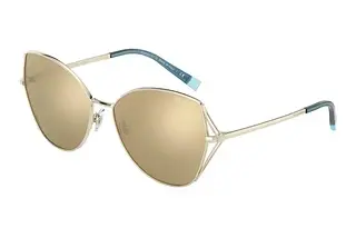 Tiffany TF3072 614903 CLEAR MIRROR REAL YELLOW GOLDPALE GOLD