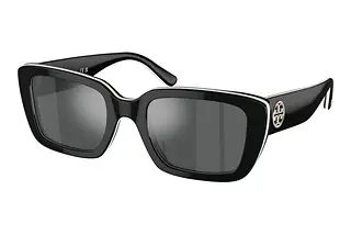 Tory Burch TY7190U 19466G Grey Mirror SilverBlack White Trilayer