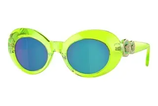 Versace Kids VK4428U 537125 Green Mirror Light BlueTransparent Fluo Green