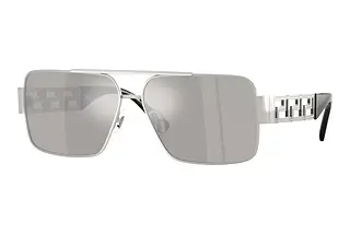 Versace VE2290 10016G Light Grey Mirror Silver 80Silver