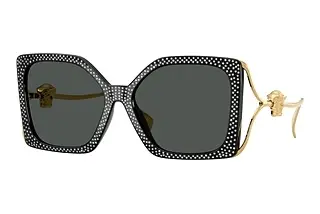 Versace VE4502U 550787 Dark GreyBlack Strass Crystal