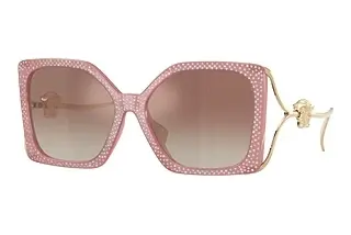Versace VE4502U 5535B8 Gradient Brown Mirror SilverPink Strass Crystal