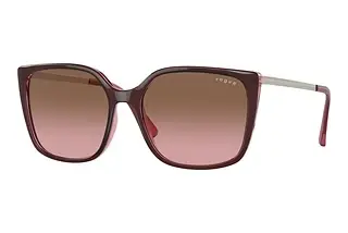 Vogue Eyewear VO5353S 287314 Pink Gradient BrownTop Red On Transparent Pink