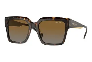 Vogue Eyewear VO5553S W656T5 Gradient Brown PolarizedDark Havana