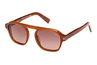 Zegna EZ0241 45F braun verlaufendGlänzend Hellbraun