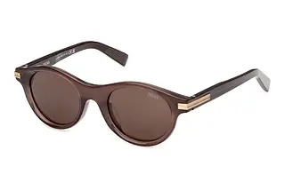 Zegna EZ0271 48E braunGlänzend Dunkelbraun