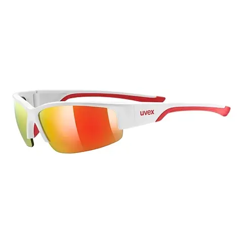 Sonnenbrille UVEX SPORTS sportstyle 215 white mat red