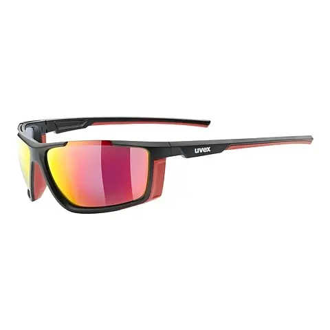 Sonnenbrille UVEX SPORTS sportstyle 310 black mat red