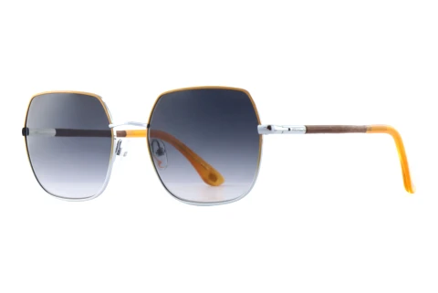 Sonnenbrille Wood Fellas SOLSTICE (11752 macassar/yellow/silver)