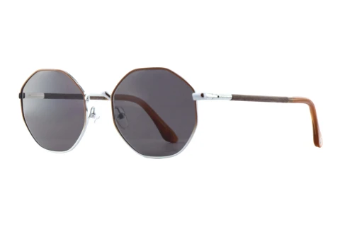 Sonnenbrille Wood Fellas EQUINOX (11753 curled/brown/silver)