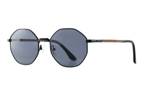 Sonnenbrille Wood Fellas EQUINOX (11753 macassar/black/black)